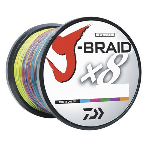 Daiwa JB8U1502500M JBraid 8X Multi Color 2735Yd 150Lb Braided Fishing