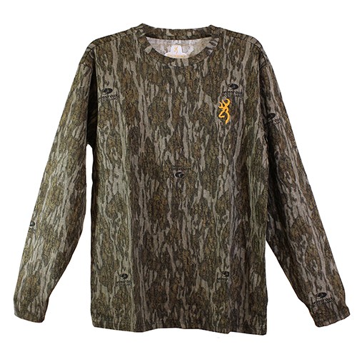 Browning 3017821902 Wasatch Mens MD Mossy Oak Bottomland Camo Hunting T