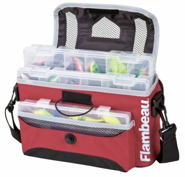 Flambeau 4501ST Kwikdraw Soft Side Tackle Bag 3 Plastic Boxes eBay