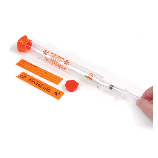 Armor Forensics 720320 EvaSafe Syringe Evidence Holder Tubes Pack of