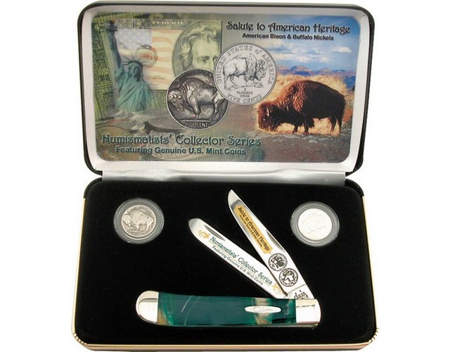 Case BUFCE American Bison/Buffalo Hunting Trapper Folding Pocket Knife