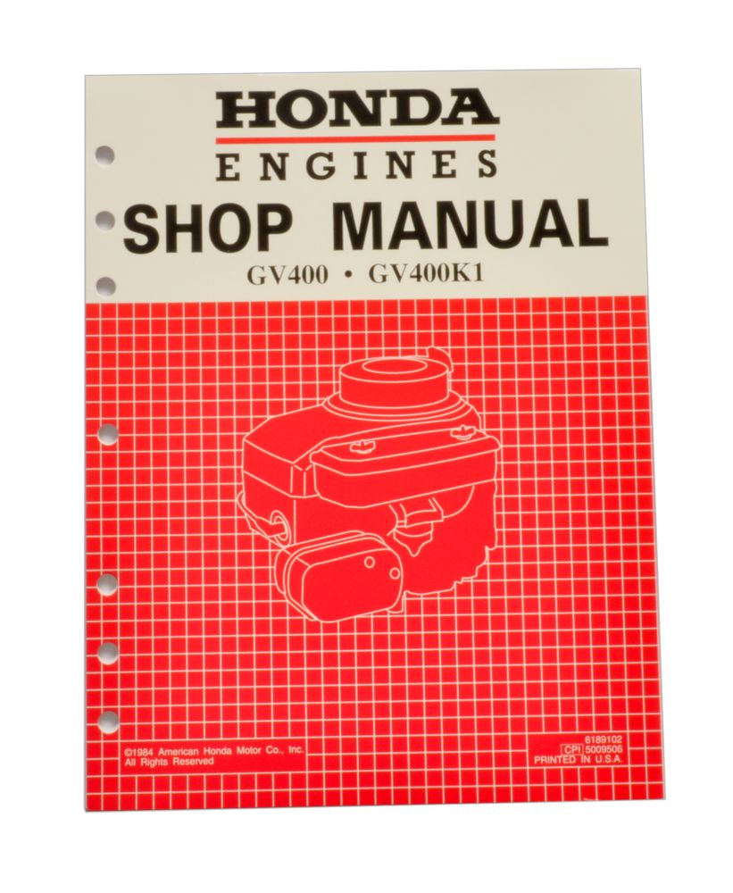 Honda GV400 Engine Service Repair Shop Manual