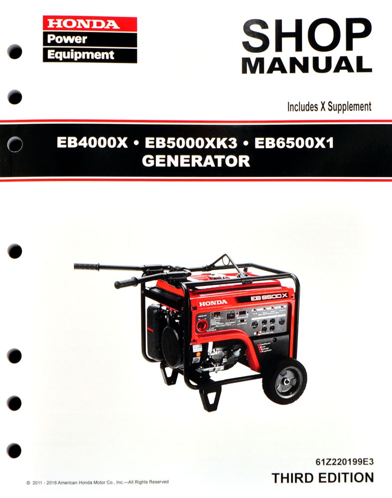 EB4000 EB5000 EB6500 Generator Shop Manual