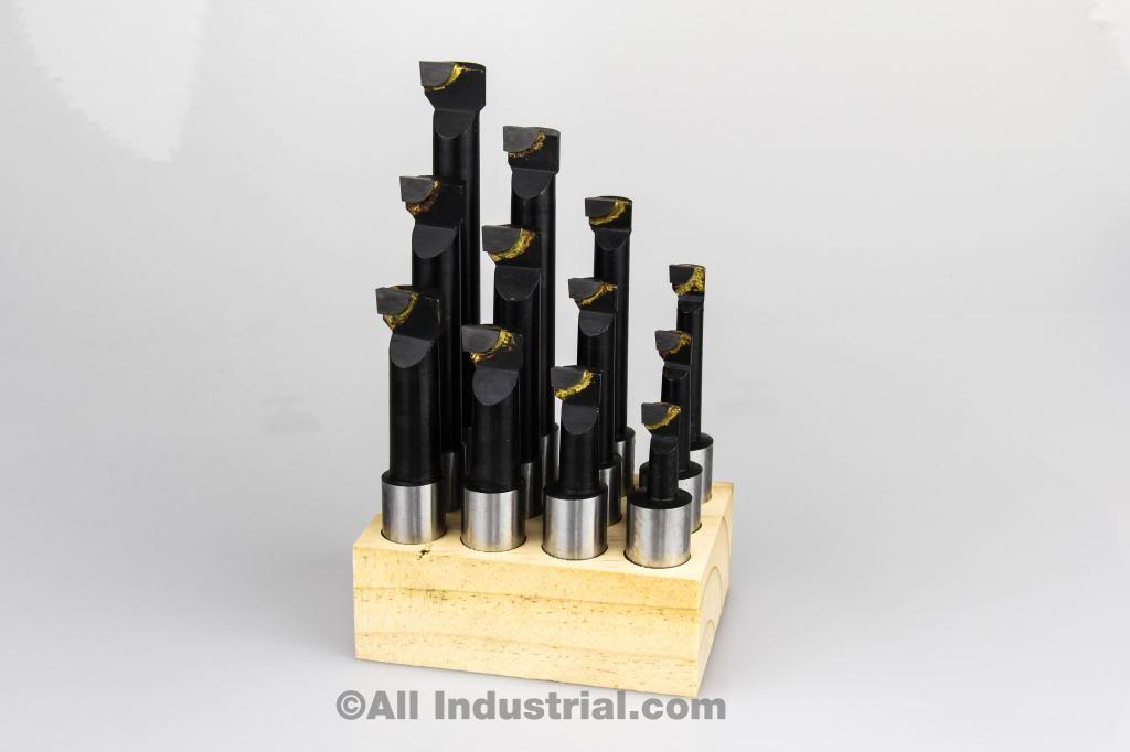 5/8" BORING BAR SET PRO QUALITY 12 PCS CARBIDE TIPPED BARS 5/8" SHANK