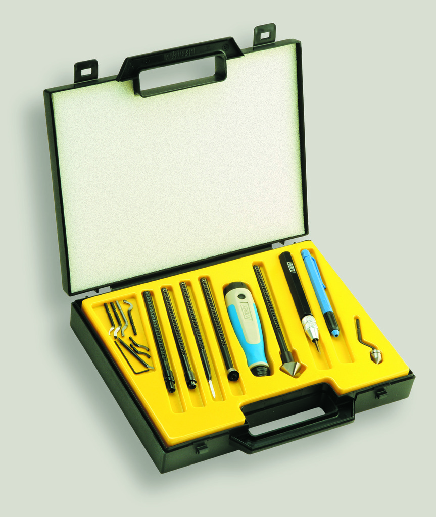 Noga NG9400 Gold 20 Pc. Machinist Deburring Kit with Handle, Holders
