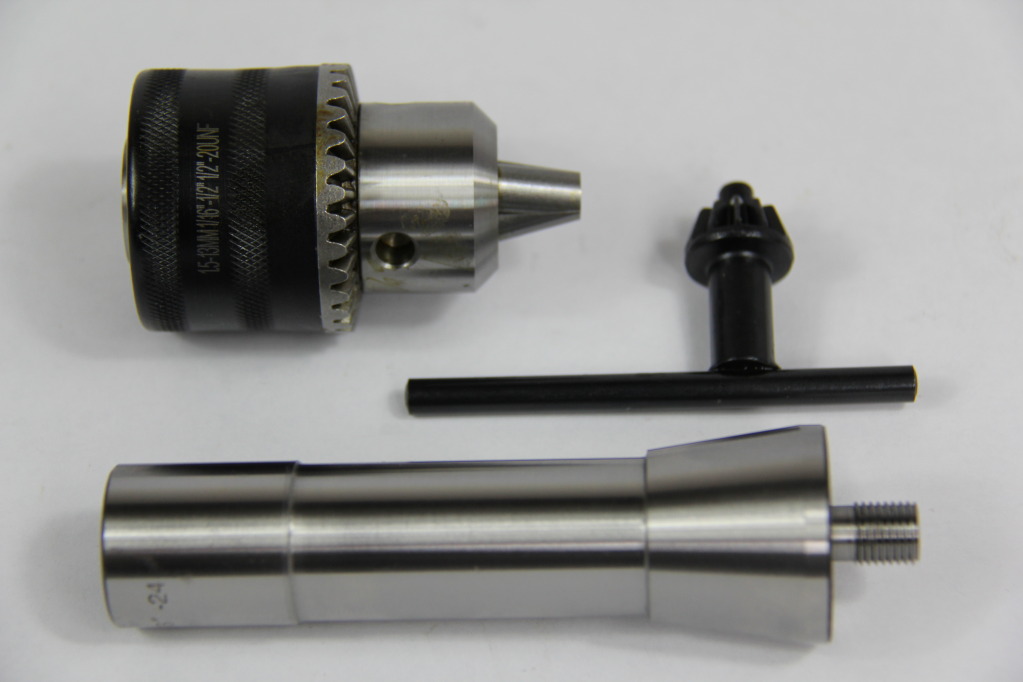 1/641/4" CAPACITY THREADED DRILL CHUCK & 3/8"24 X R8 ARBOR FOR WOODWORKING eBay