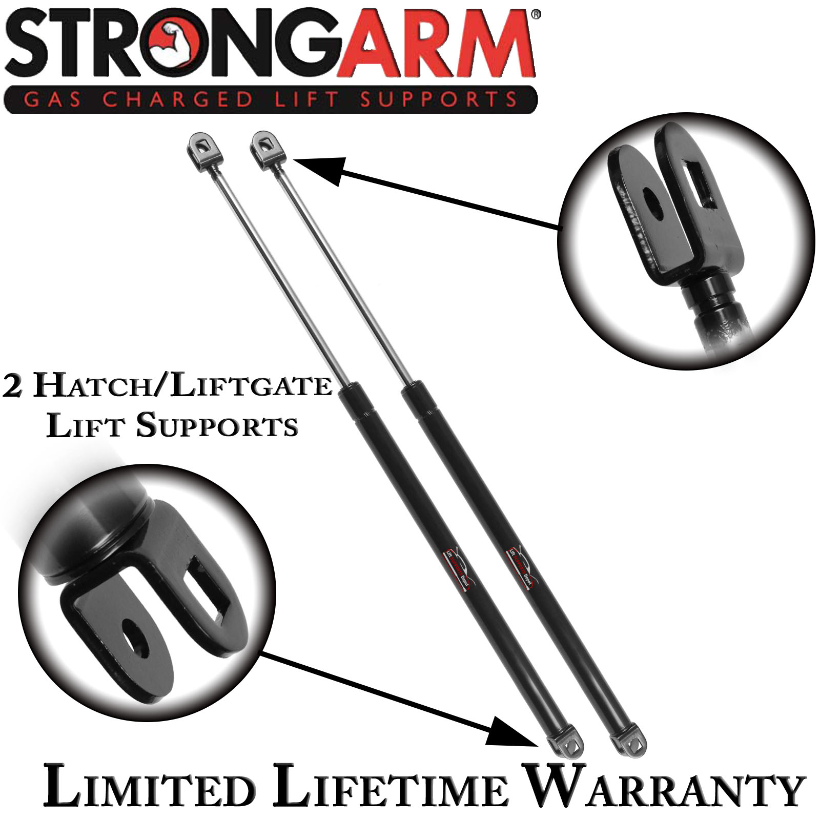 Qty 2 Strong Arm 4777 Rear Hatch Liftgate Tailgate Lift Supports