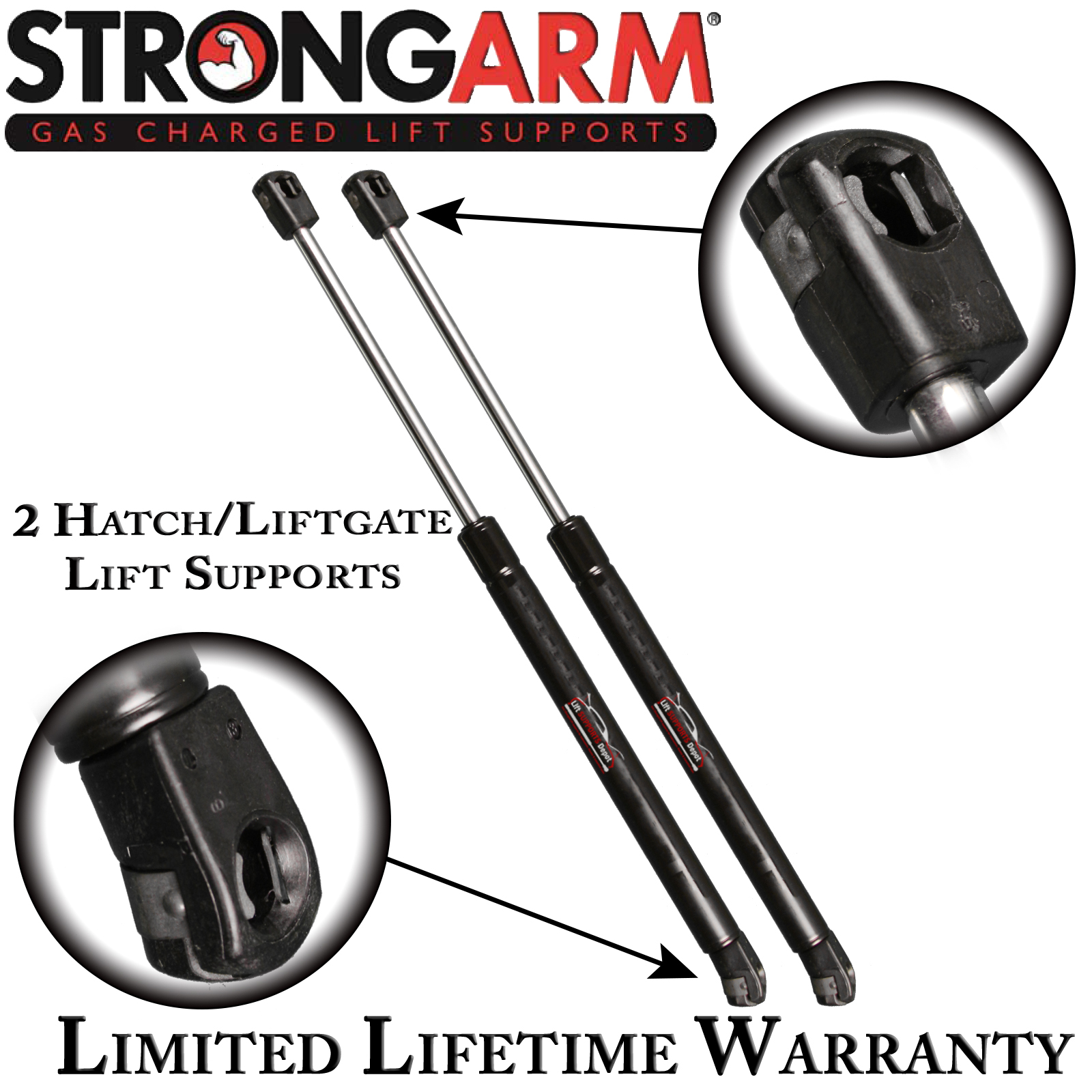StrongArm 6516 Rear Hatch Liftgate Lift Supports Struts Shocks Strong Arm Qty 2