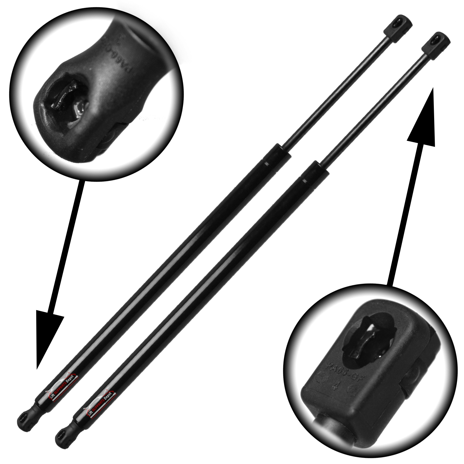 W//Power Gate Fits Subaru Forester 2014 To 2018 Liftgate Lift Supports Qty 2