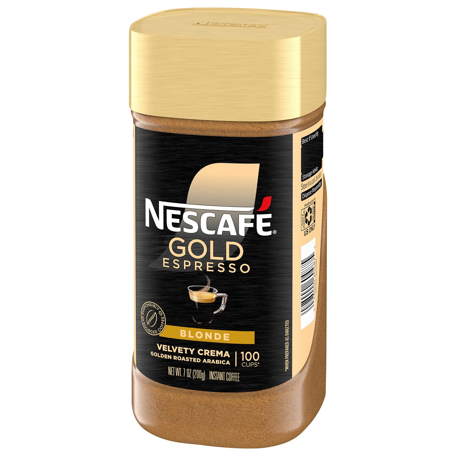 Nescafe Instant Coffee, Gold Espresso Blonde, 7 Ounce - Walmart.com