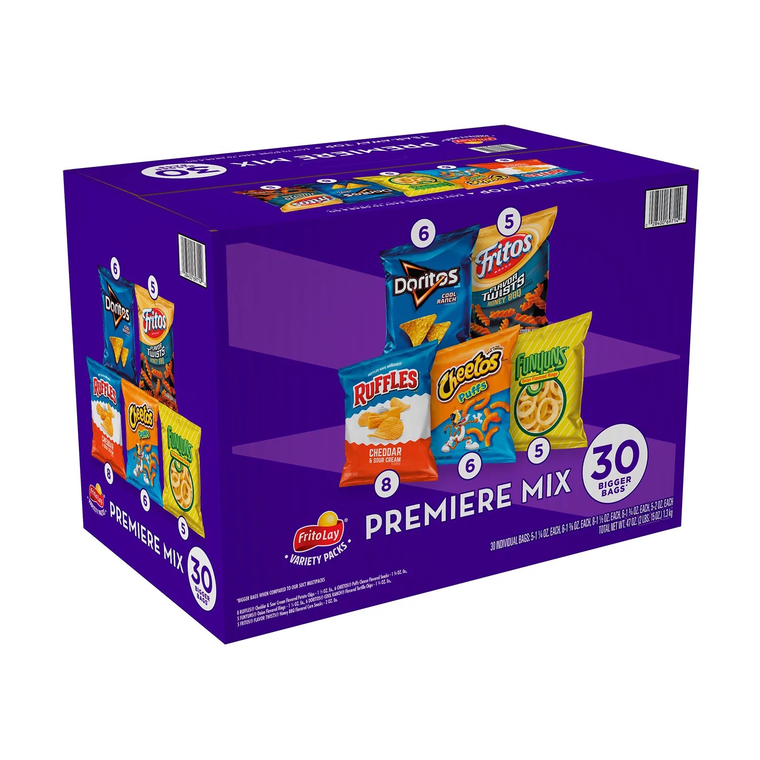 Frito-Lay Premiere Mix Variety Pack - 30 Count Family Size Party