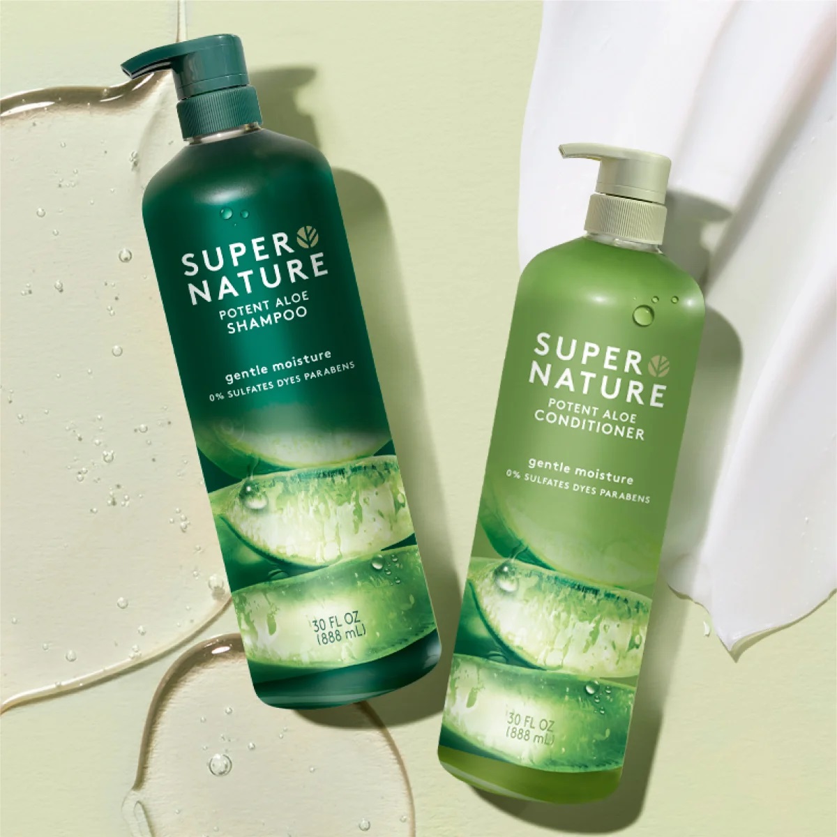 Super Nature Shampoo & Conditioner Set, 30 Fluid Ounce (Pack of 2