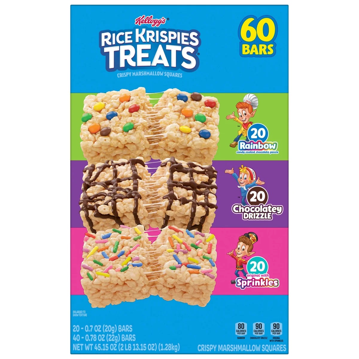 Kellogg's Rice Krispies Treats, Variety Pack, 60 Count - Walmart.com