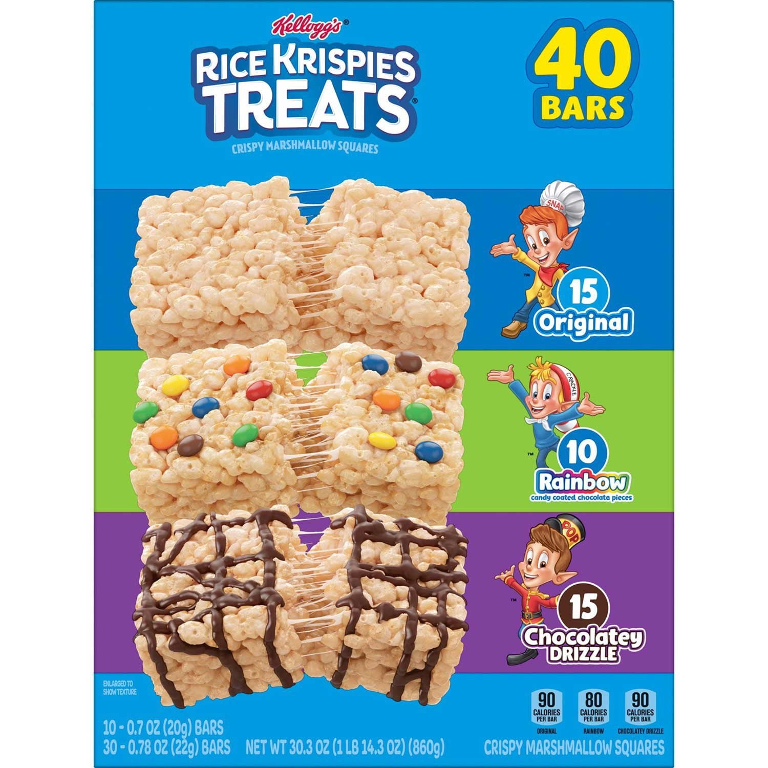 Rice Krispies Treats, Rice Krispies Treats Squares, 30.3oz, 3