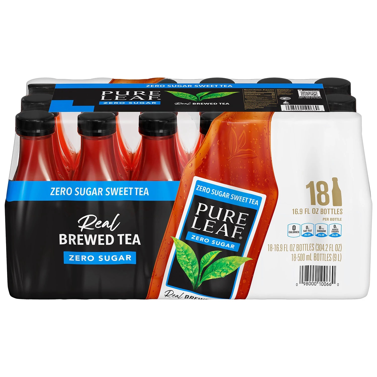 Pure Leaf Zero Sugar Real Brewed Tea Sweet Tea, 16.9 Fluid