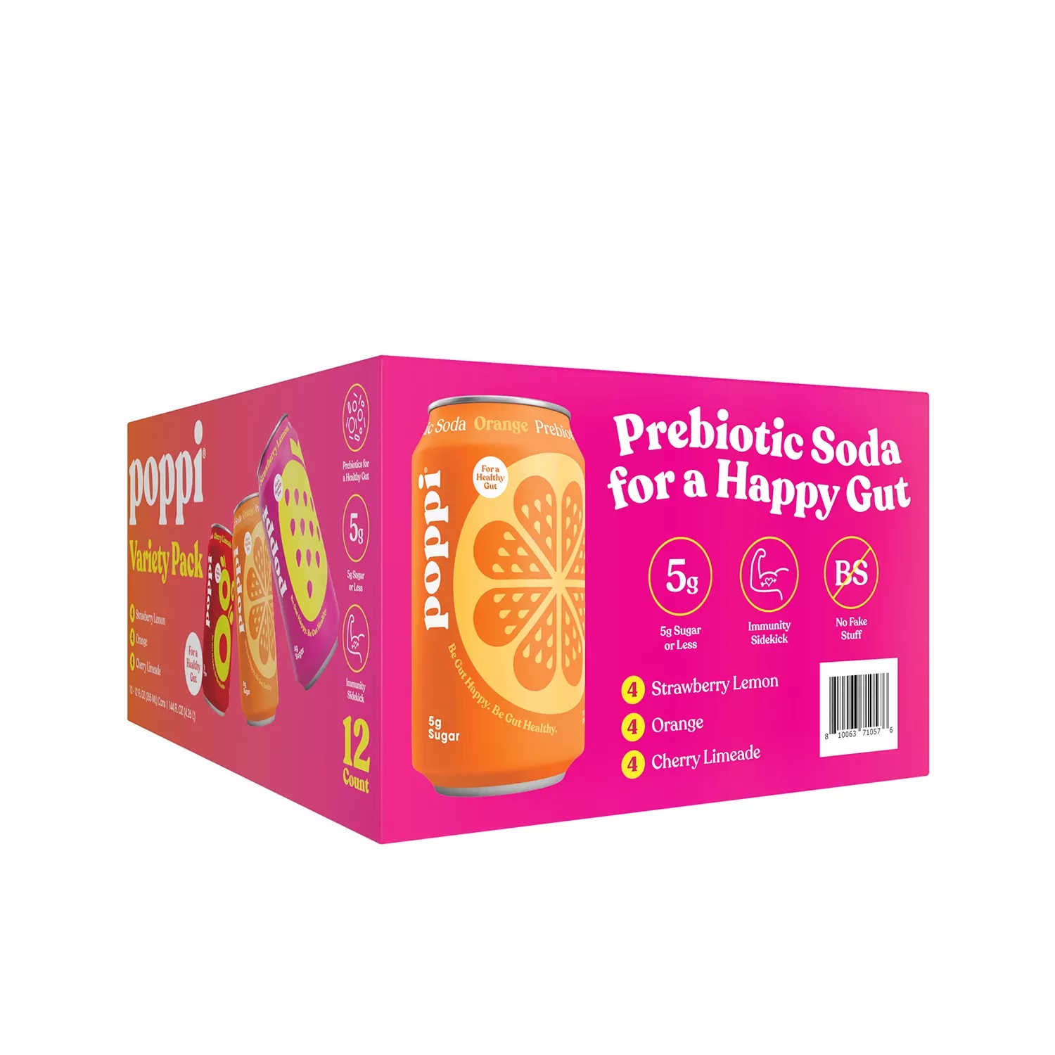 poppi, Prebiotic Soda, 12 Fl Oz, Variety Pack of 12 - Walmart.com