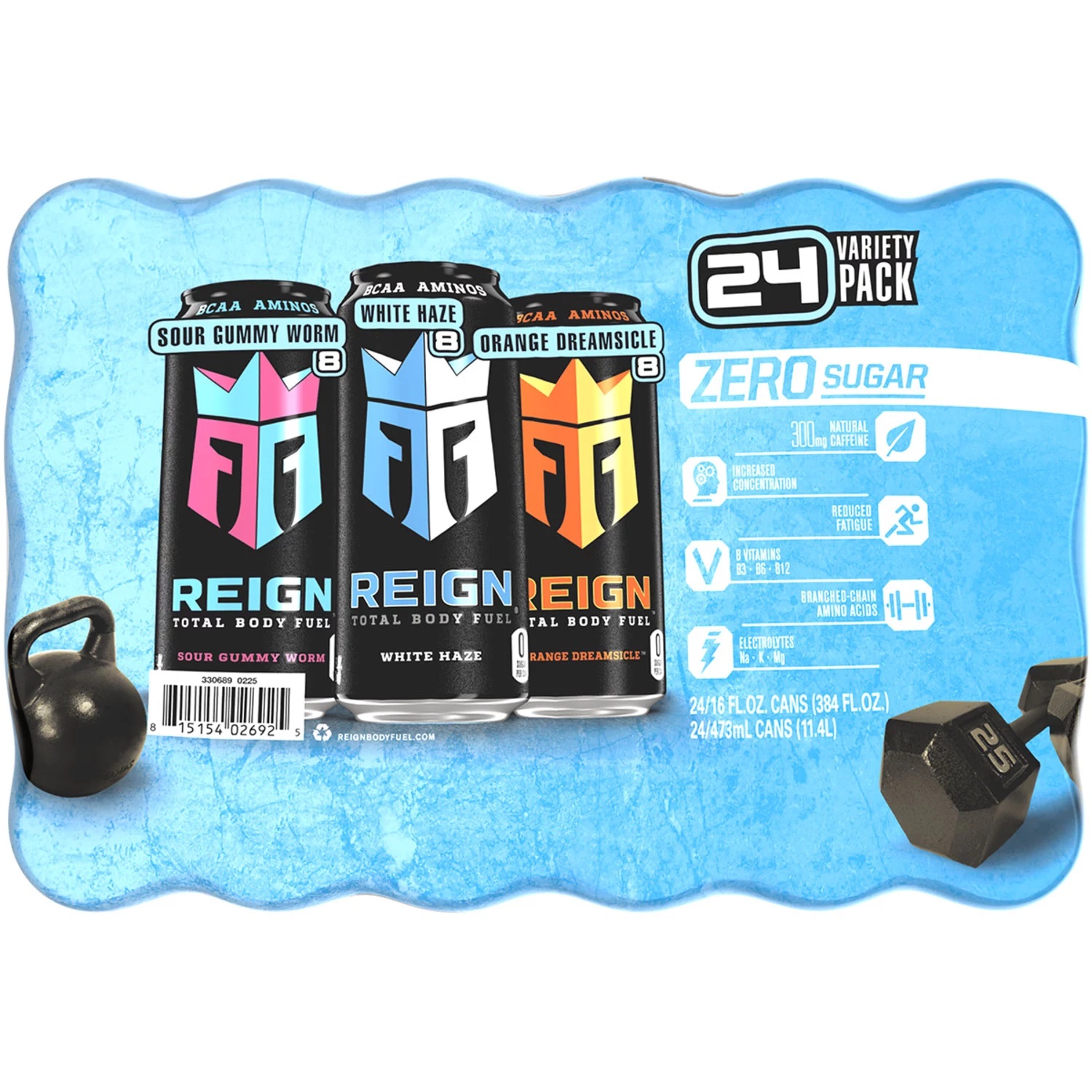 Reign Total Body Fuel Variety Pack, 16 Fluid Ounce (Pack of 24 Reign Total Body Fuel Variety Pack, 16 Fluid Ounce (Pack of 24
