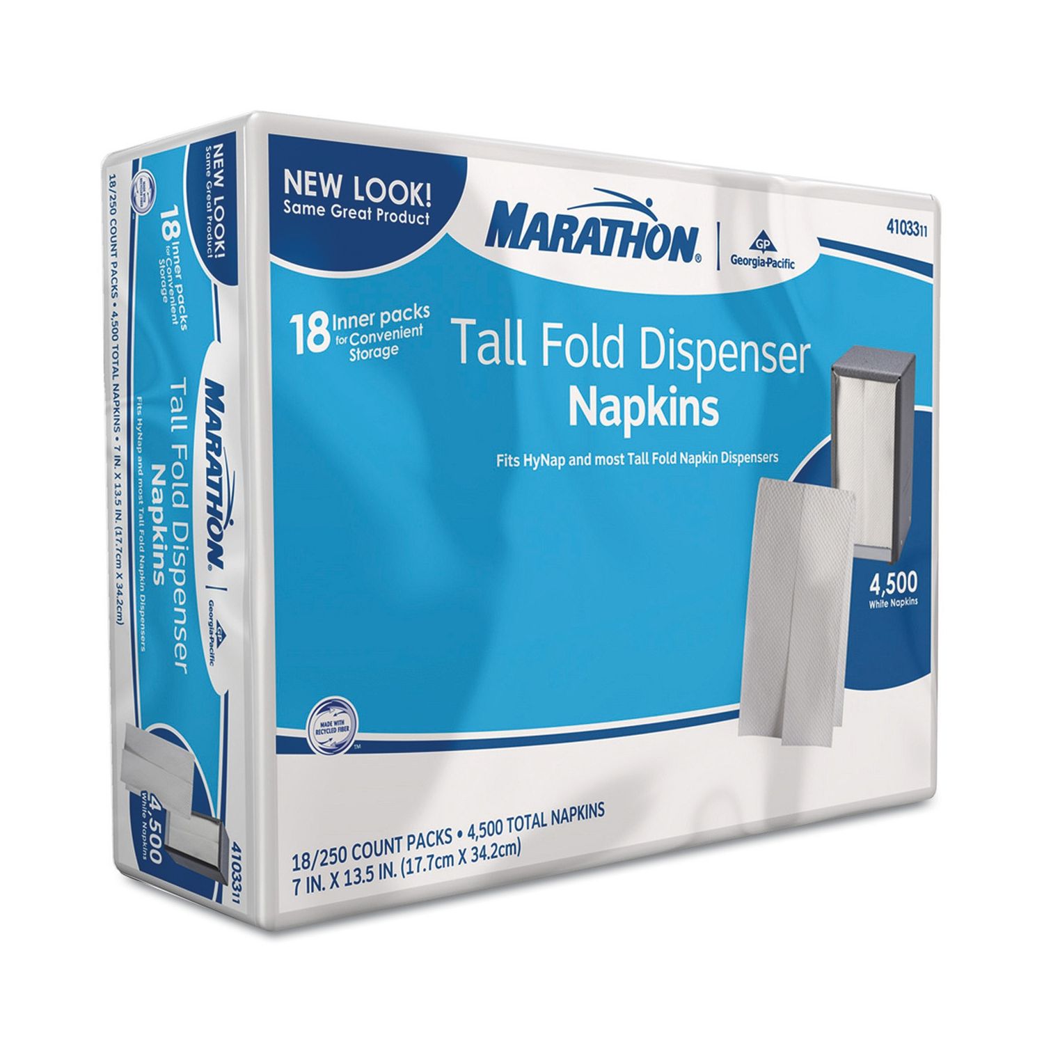 Marathon 1-Ply Tall Fold Dispenser Napkins - 4,500 ct 42000410335 | eBay