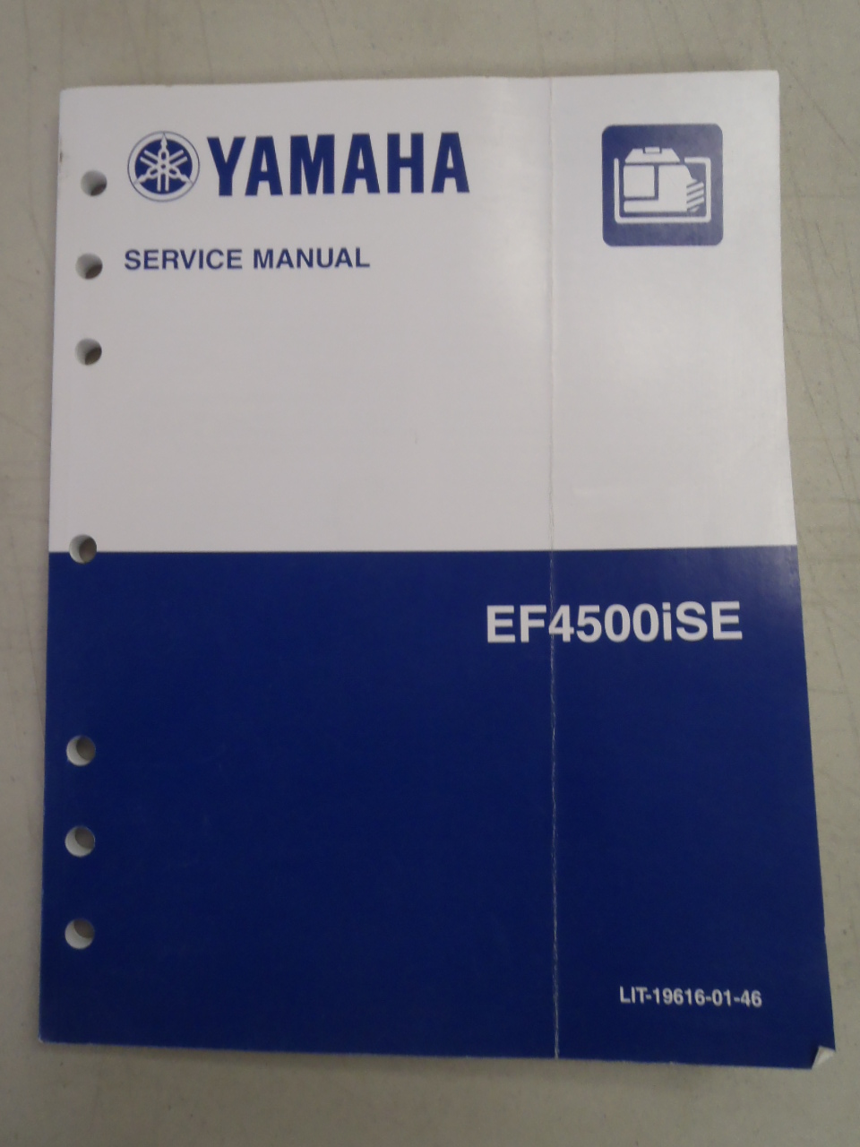 Used Yamaha EF4500iSE Generator Factory Service Manual LIT-19616-01-46