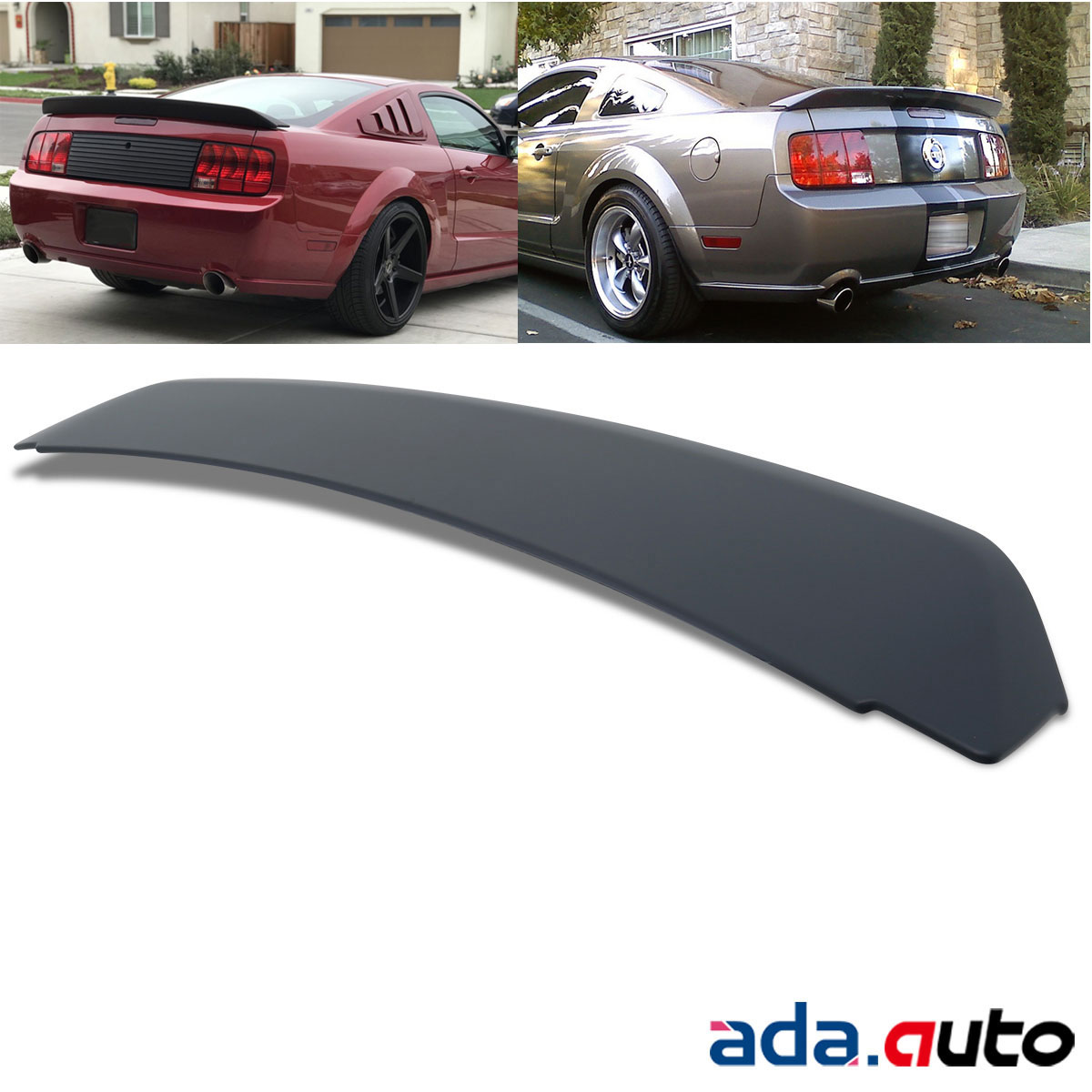 Black Ducktail Style Rear Trunk Spoiler Wing for 2005-2009 Ford Mustang GT500