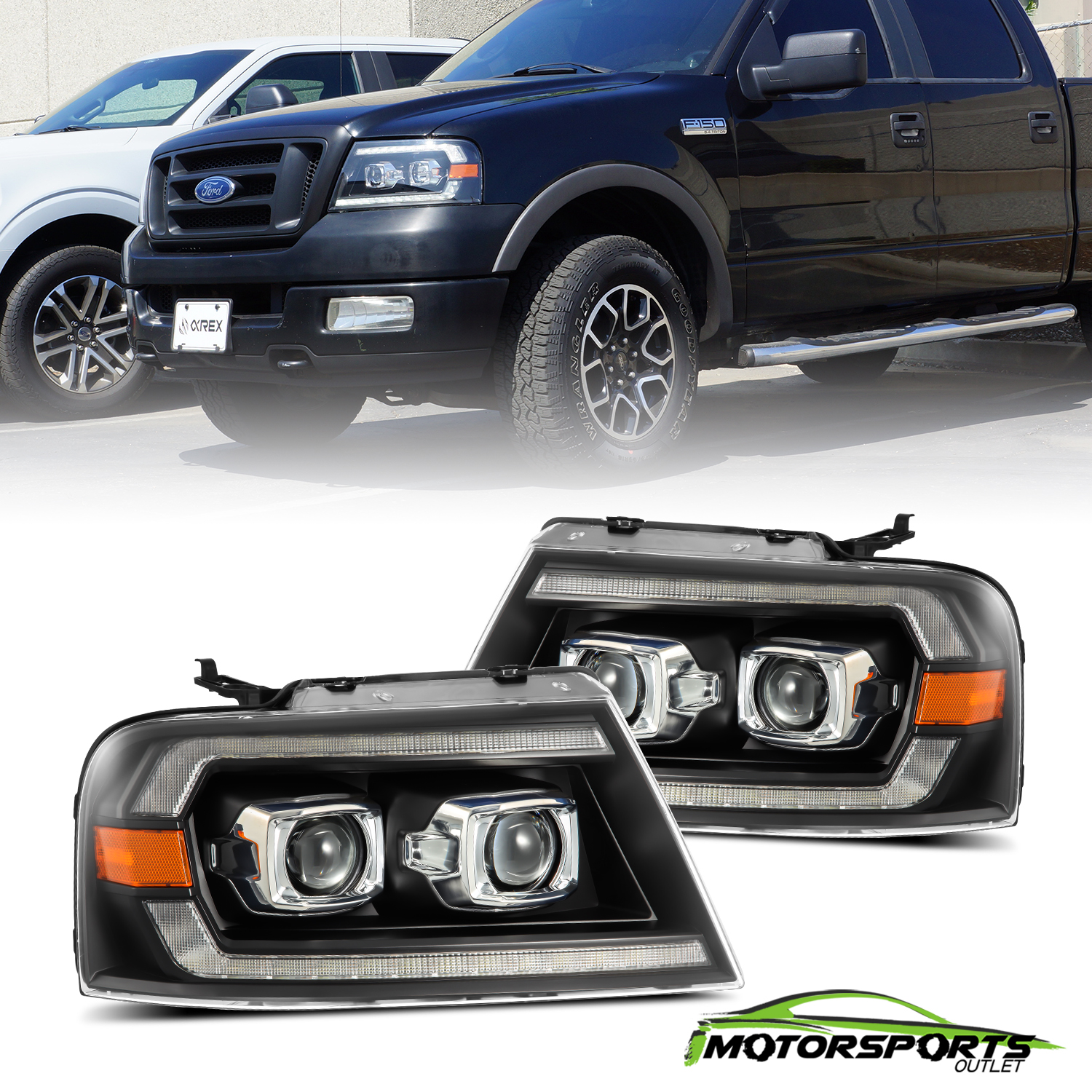 Alpharex For 04-08 Ford F150/06-08 Lincoln Mark LT Projector