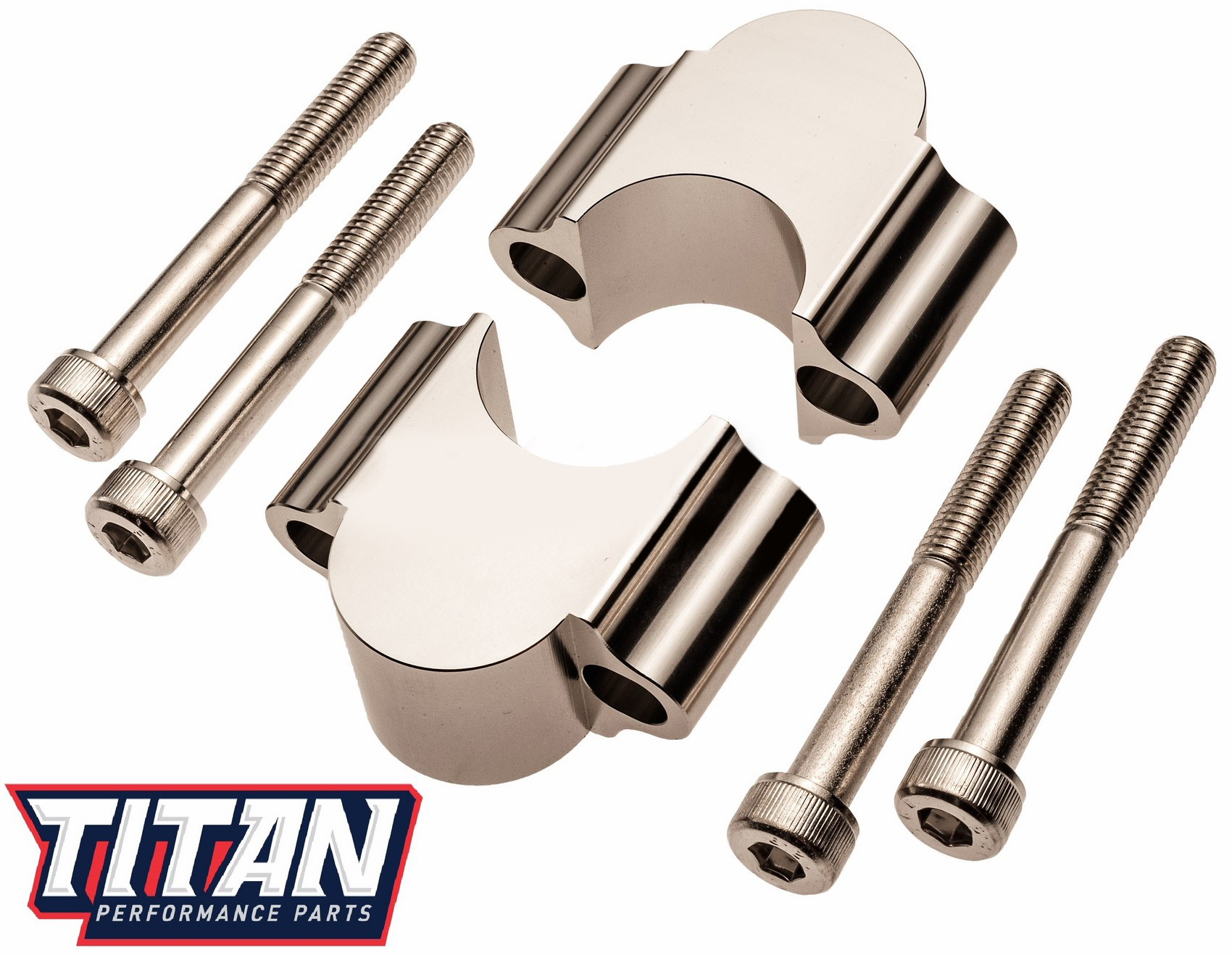 Titan Handle Bar Riser Kit For 1 1/8 Fat Bars 30mm Rise Atv Dirt bike Mx