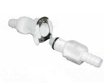 Fuel Gas Line Quick Connect Disconnect 1/4 Motorcycle Atv Dual Shut Off White