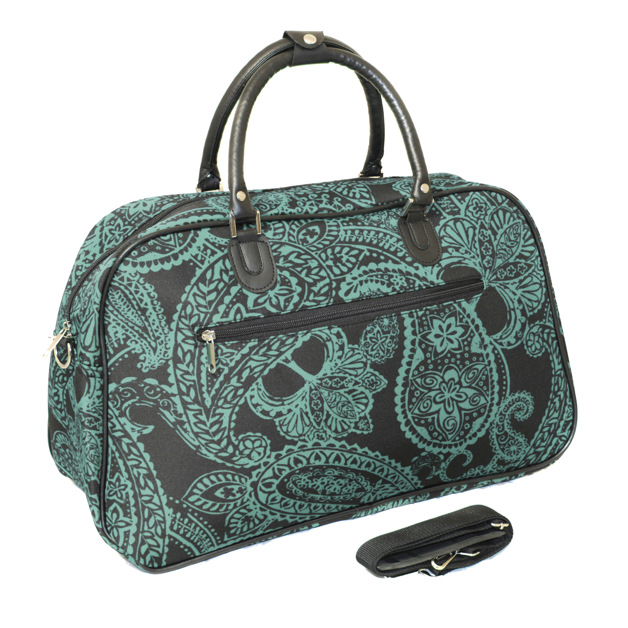 All-Seasons Bandana 21-inch Carry-On Shoulder Tote Duffel Bag - Picture 3 of 7