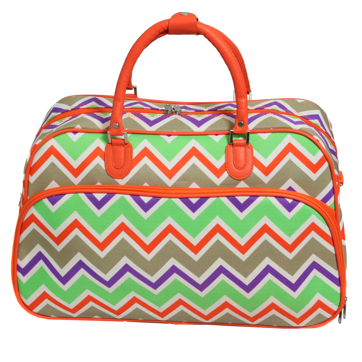 All-Seasons New Age ZigZag 21" Carry-On Shoulder Tote Duffel Bag - Picture 2 of 10