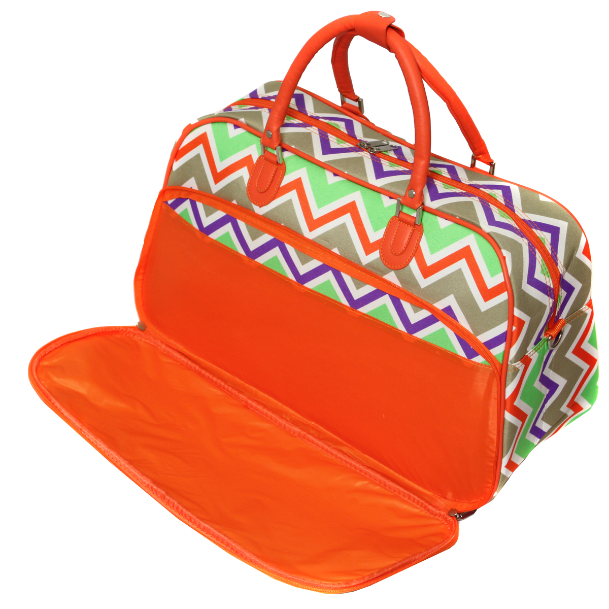 All-Seasons New Age ZigZag 21" Carry-On Shoulder Tote Duffel Bag - Picture 4 of 10