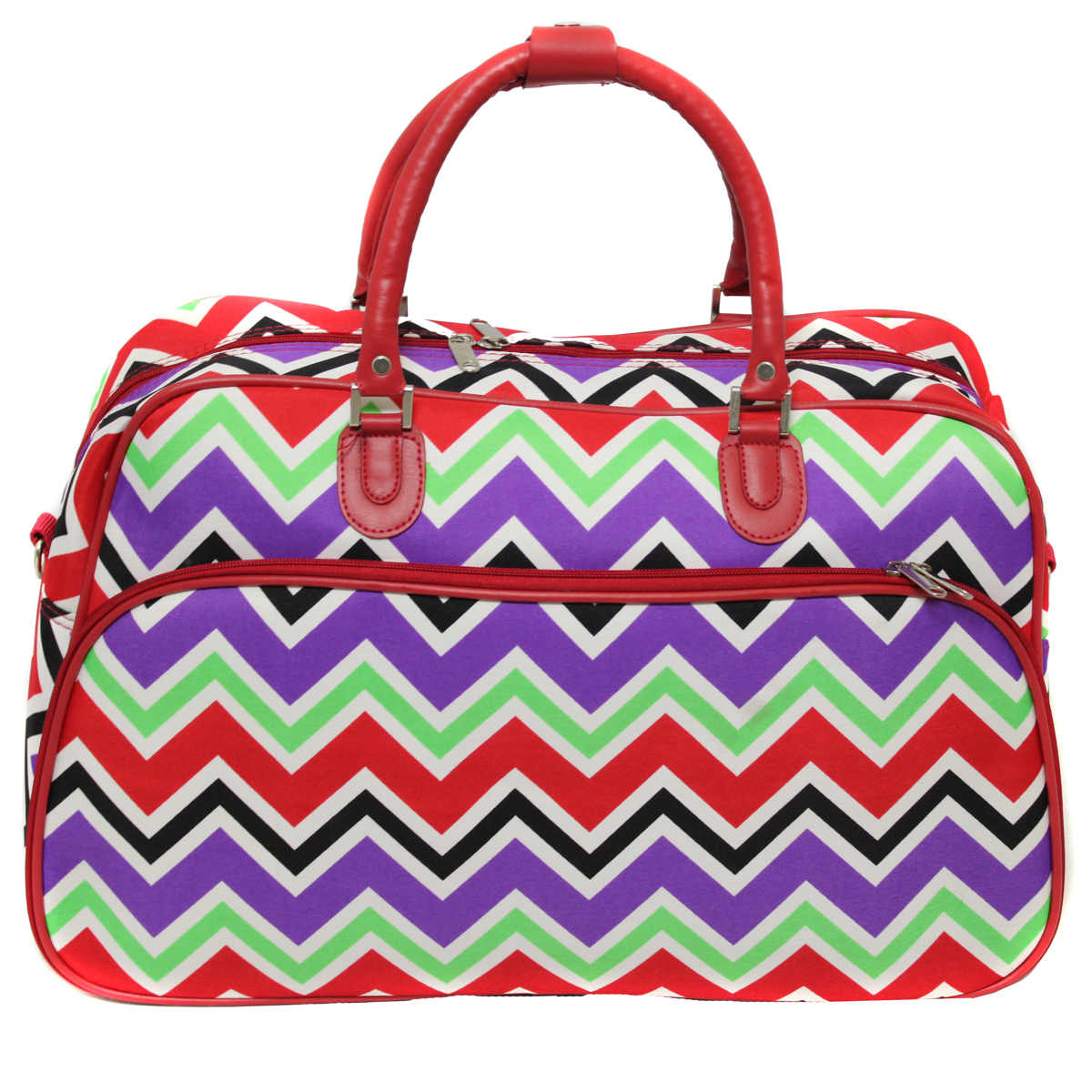 All-Seasons New Age ZigZag 21" Carry-On Shoulder Tote Duffel Bag - Picture 8 of 10