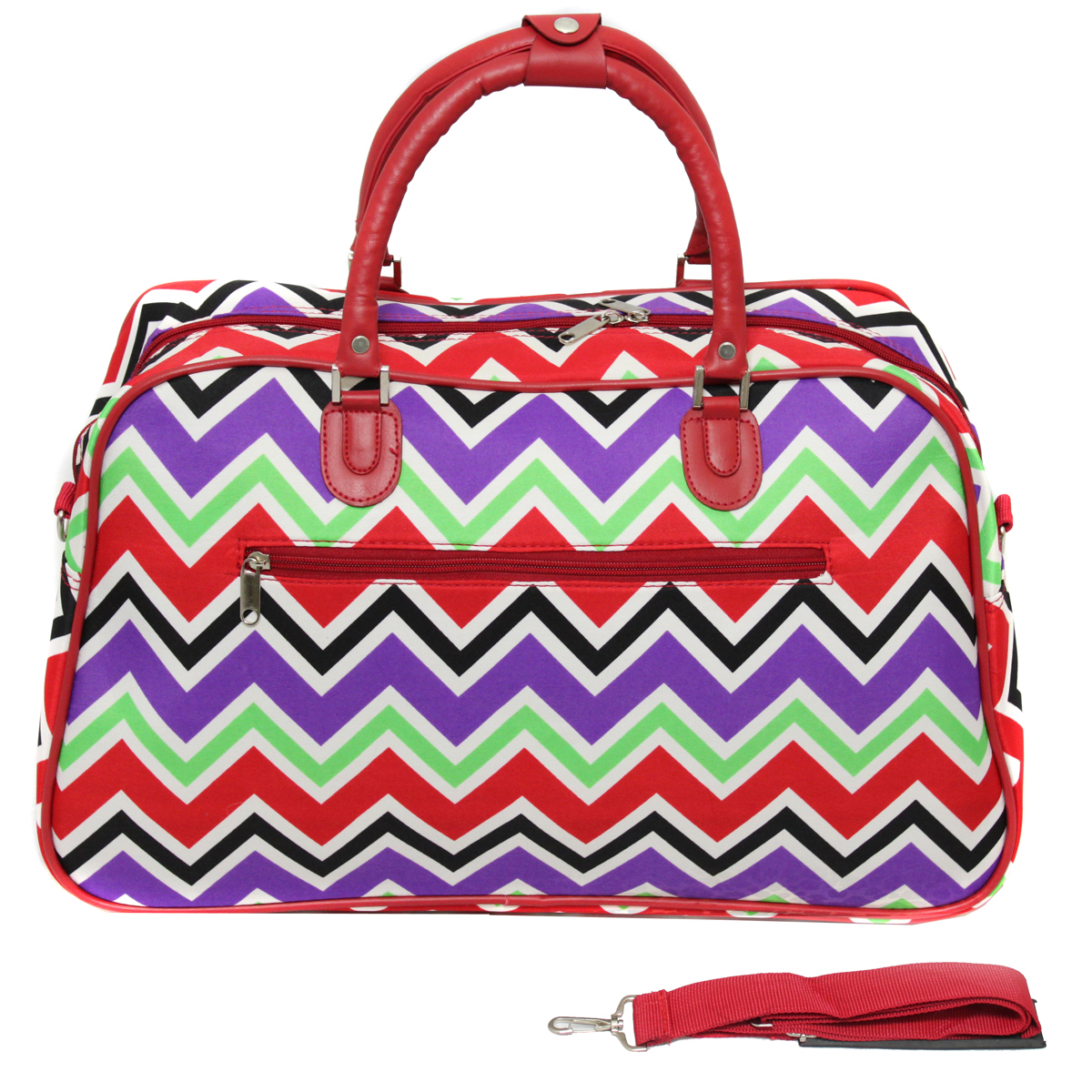 All-Seasons New Age ZigZag 21" Carry-On Shoulder Tote Duffel Bag - Picture 9 of 10