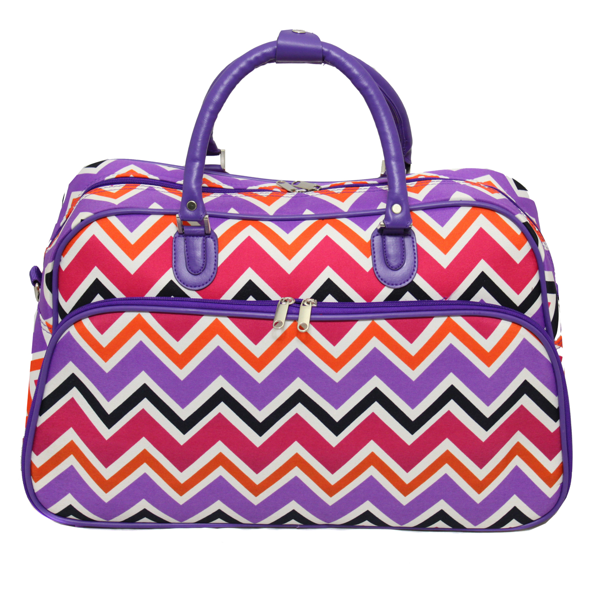 All-Seasons New Age ZigZag 21" Carry-On Shoulder Tote Duffel Bag - Picture 5 of 10