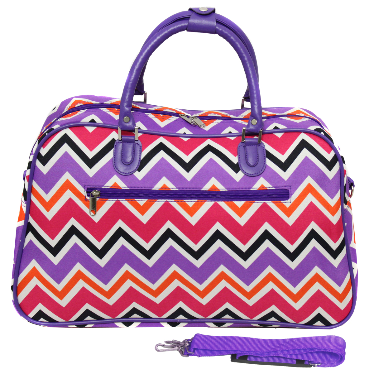 All-Seasons New Age ZigZag 21" Carry-On Shoulder Tote Duffel Bag - Picture 6 of 10