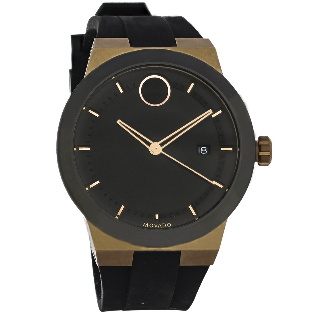 Movado Bold Fusion Series Mens Bronze IonPlated Quartz Watch 3600622