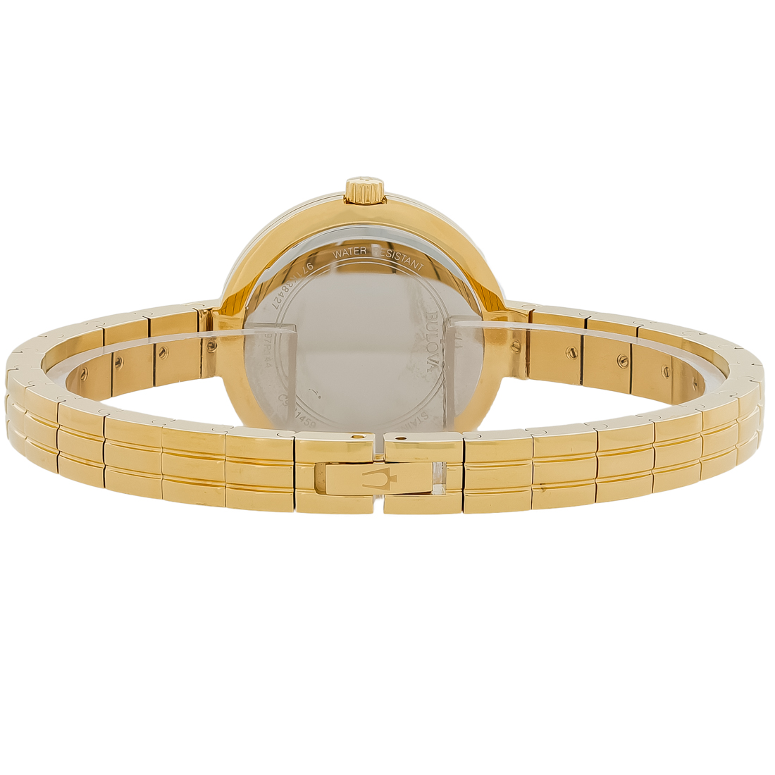 Bulova Rhapsody Ladies Diamond Gold Plated Stainless Quartz Watch