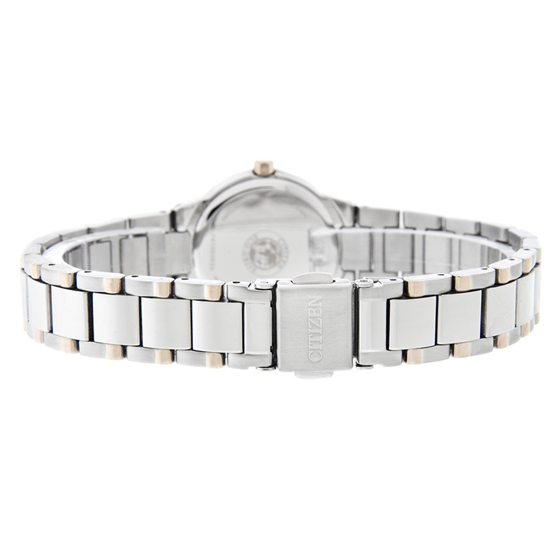 Eco-Drive Ladies Silhouette MOP Two-Tone Steel Watch *SEE DESC CITIZEN Stiletto Eco Drive MOP Dial 2-Tone Women main image 2