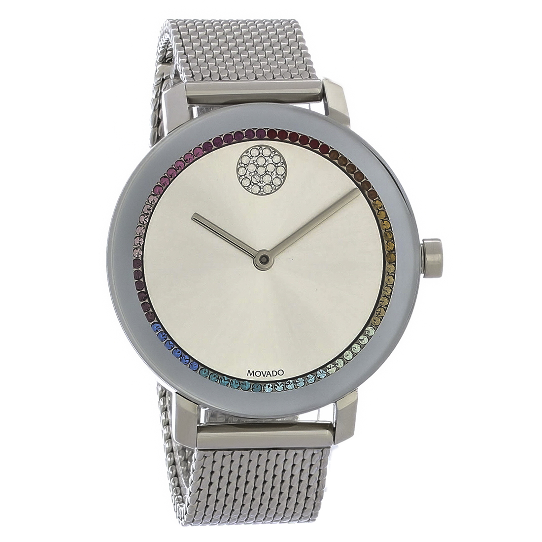 Movado Bold Evolution Multicolor Crystals Ladies Quartz Watch 3600698