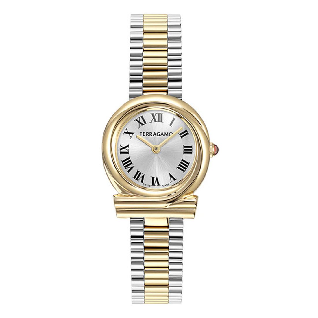 Women Salvatore, Ferragamo Gancini quartz women\'s gold tone stainless watch Gancini Twisted watch - Women | Ferragamo main image 4