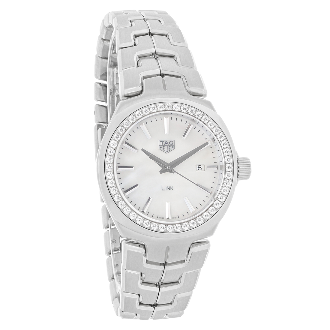 Tag Heuer Link Diamond Ladies Mop Watch WBC1314.BA0600 eBay