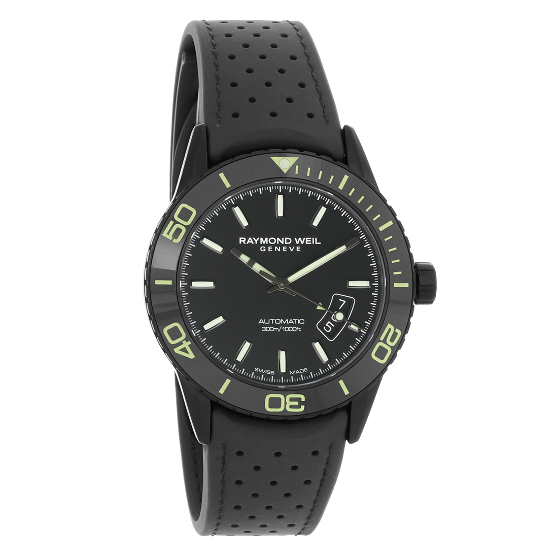 Raymond Weil Freelancer Mens Automatic Black PVD Steel Case Watch  2760-SB1-20001