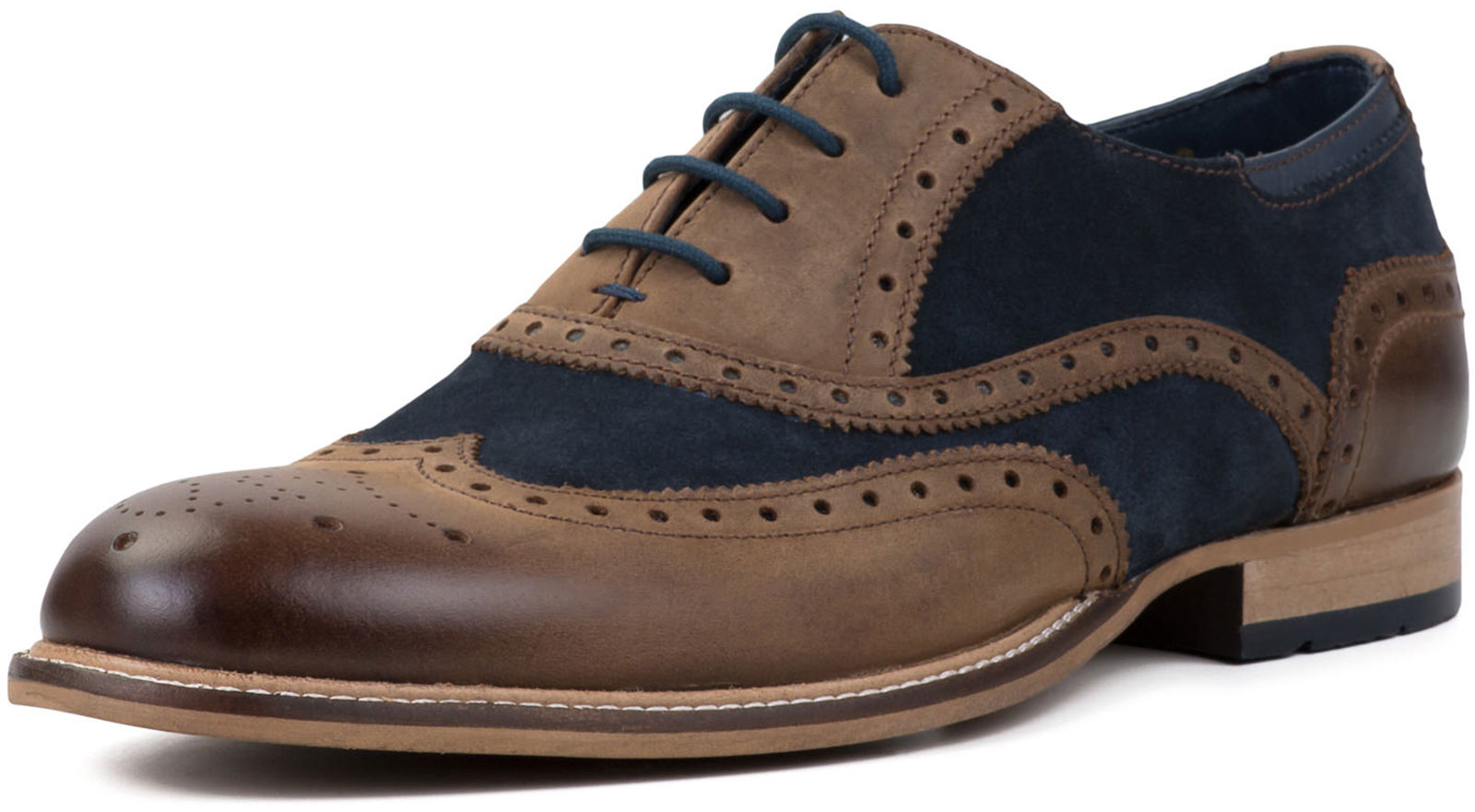 Goodwin Smith Edwood Leather/Suede Mens Oxford Brogue Shoes ALL SIZES Goodwin Smith Edwood Leather/Suede Mens Oxford Brogue Shoes ALL SIZES