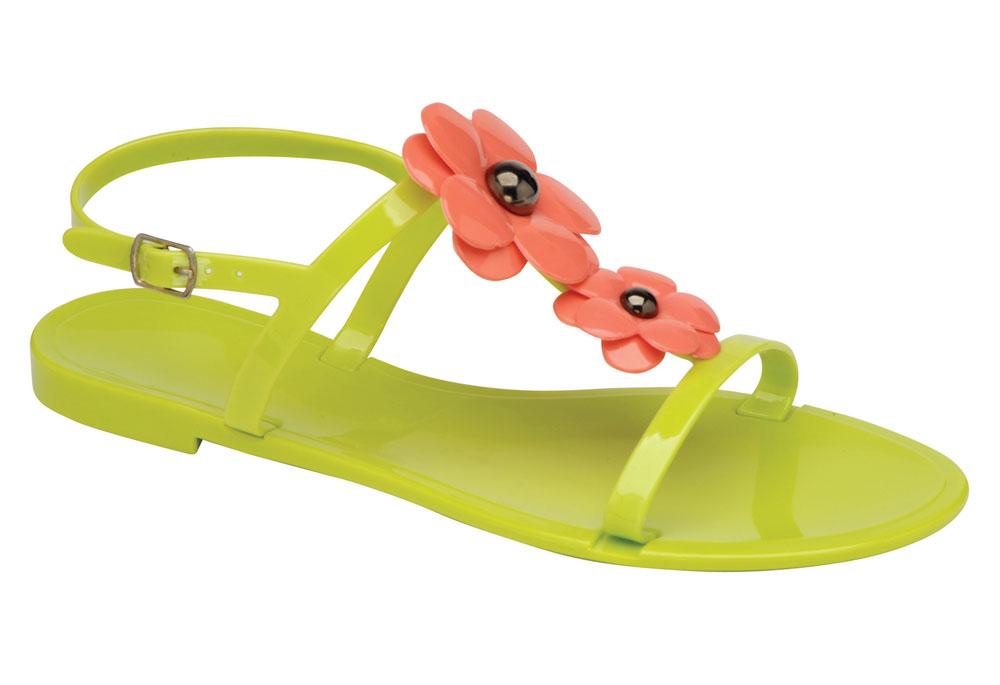 VERDE LIME GELATINA OPEN TOE FIORE Donna Sandali con cinturino tutte le taglie VERDE LIME GELATINA OPEN TOE FIORE Donna Sandali con cinturino tutte le taglie