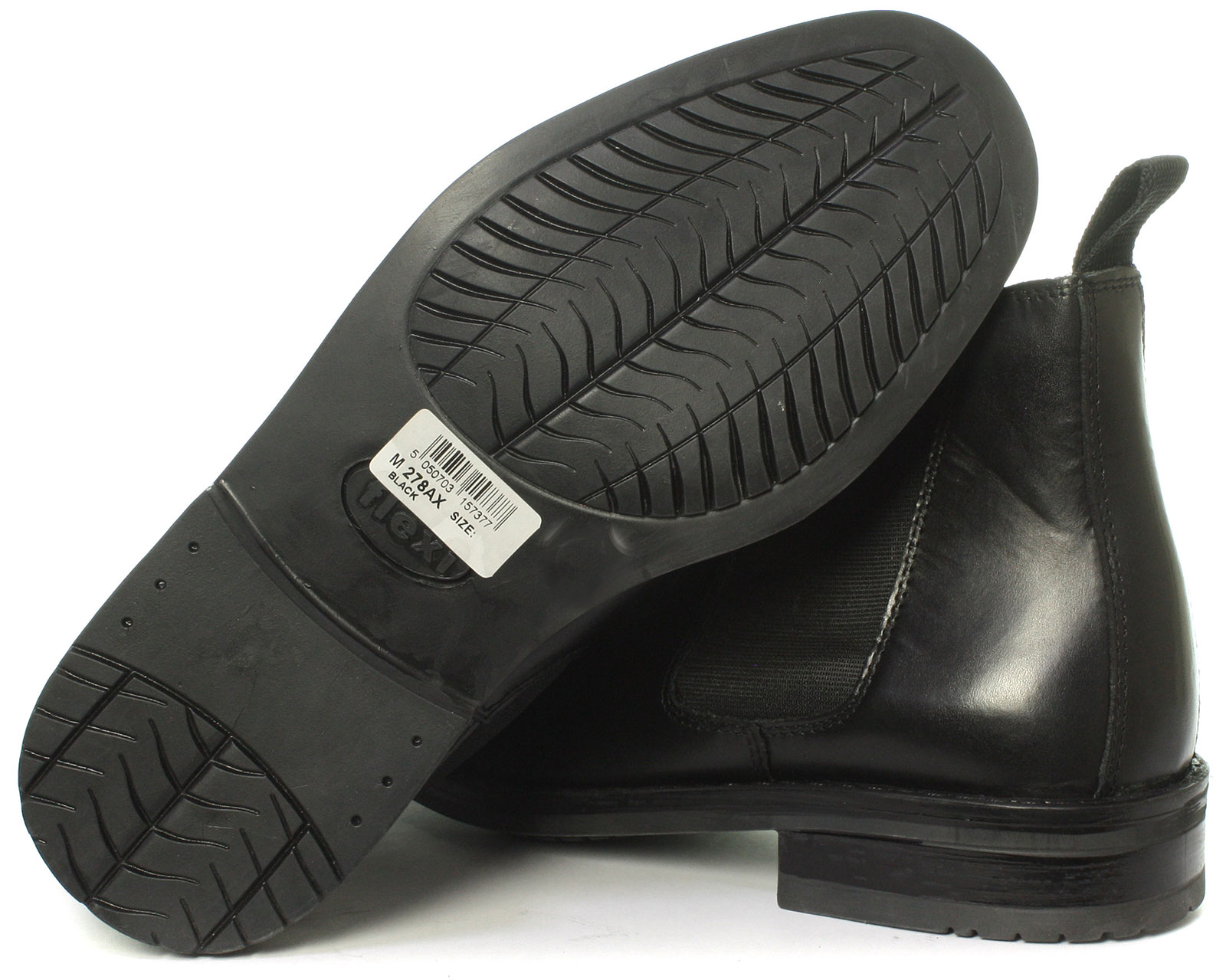 NEW ROAMERS M278A Black Gusset Mens Chelsea Boots Size UK 10 (EU 44.5