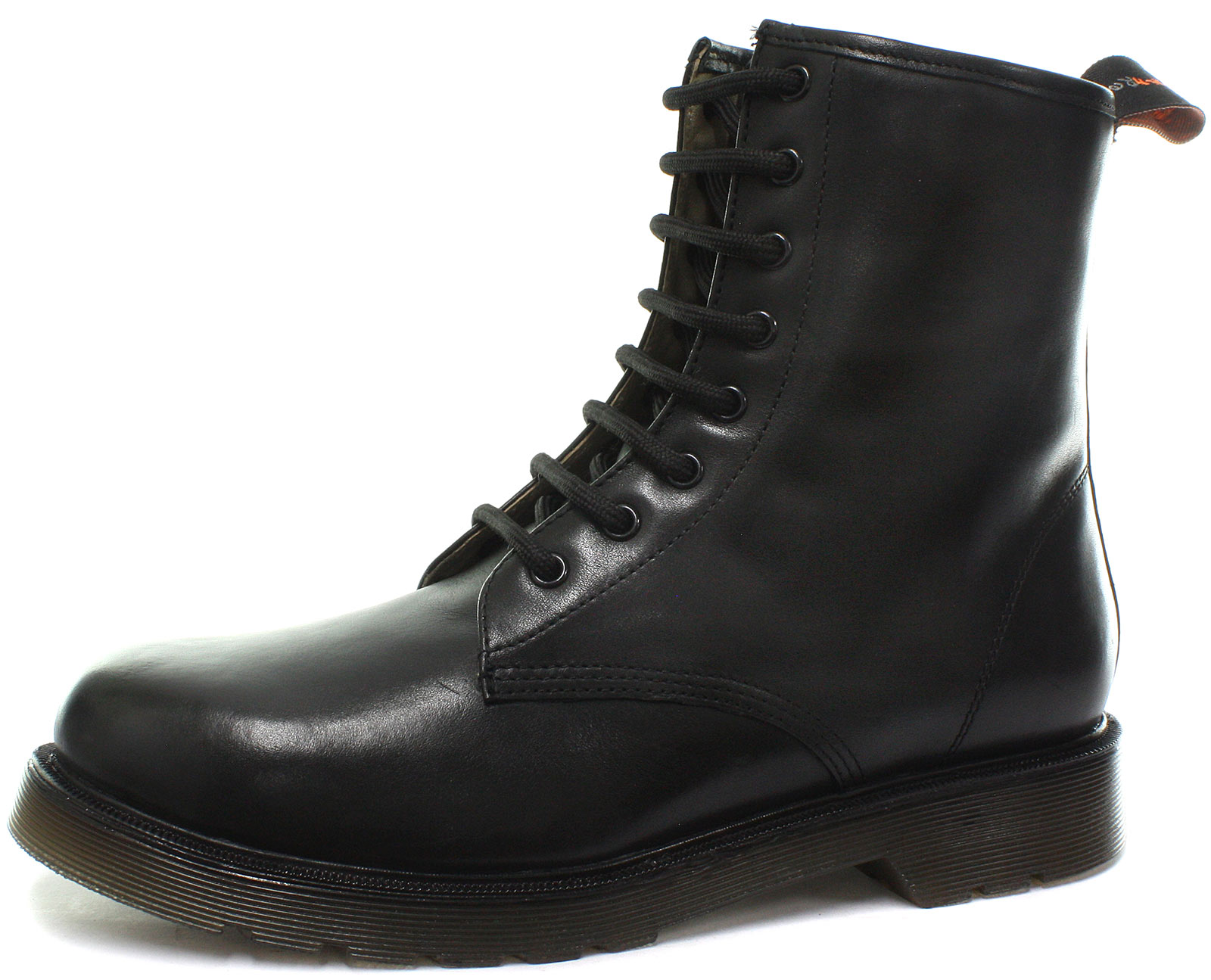 NEU tredflex 8 Öse schwarz Unisex Derby Stiefel alle Größen NEU tredflex 8 Öse schwarz Unisex Derby Stiefel alle Größen