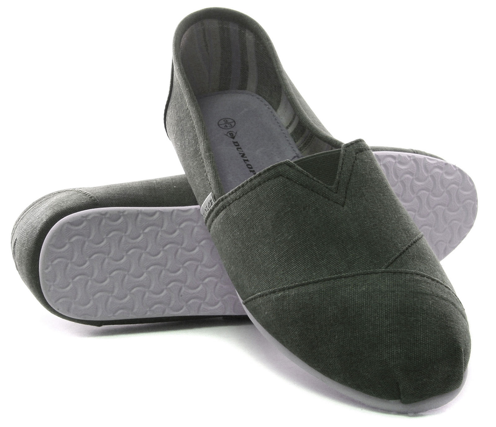 tilgive TRUE smuk Dunlop Mens Canvas Gusset Espadrilles / Slip On Shoes ALL SIZES AND COLOURS  | eBay