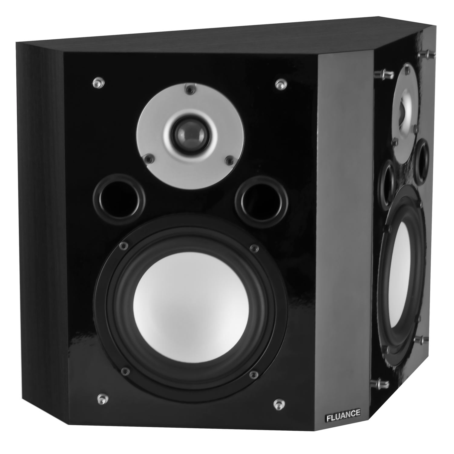 Fluance XLBPBK Wide Dispersion Bipolar Surround Sound Speakers for Home