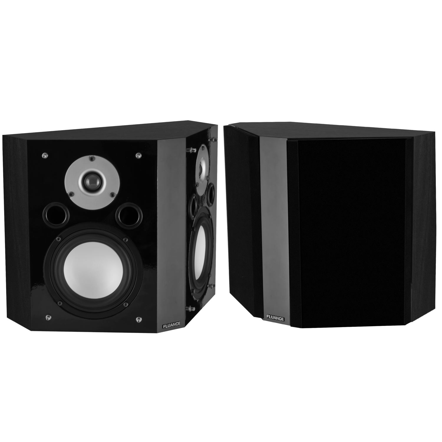 Fluance XLBPBK Wide Dispersion Bipolar Surround Sound Speakers for Home Theater eBay