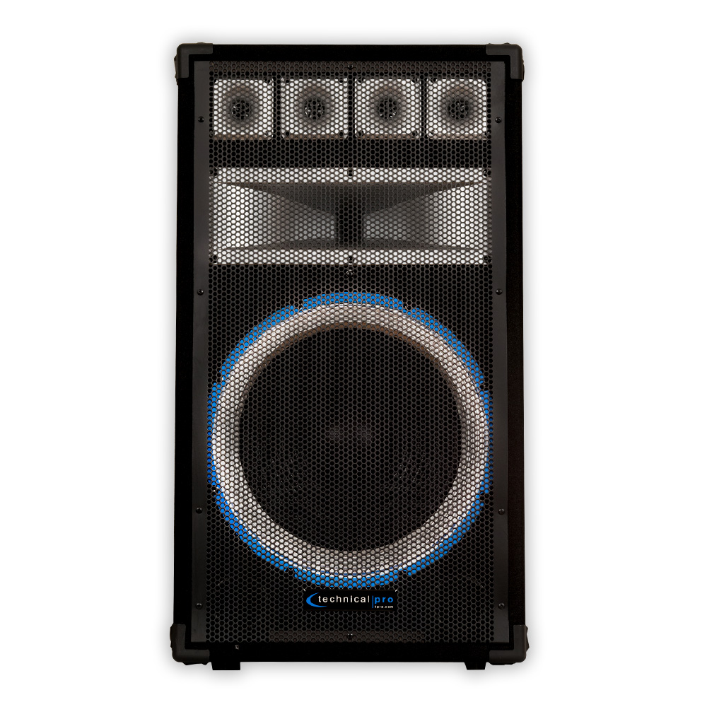 Technical Pro VRTX15 Passive DJ Speaker 1200 Watts PA Karaoke Band