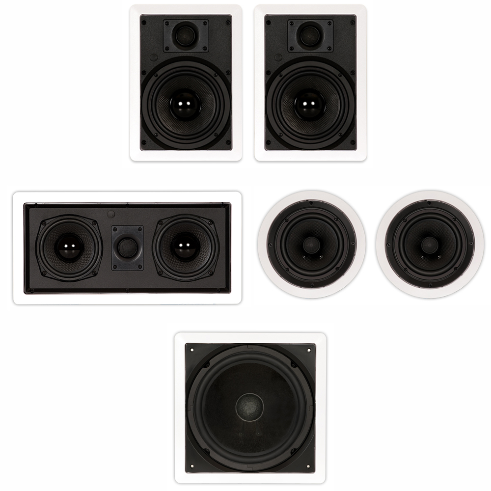 Theater Solutions TST65 Flush Mount Speaker Set In Wall